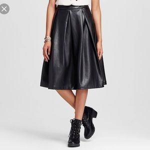 WhoWhatWear for Target faux leather skirt